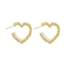 Shangjie Oem Aretes Wholesale 925 Boucles d&#39;oreilles en argent Fashion Perle Geométrique Oreille de boucle d&#39;oreilles Charmes Femmes